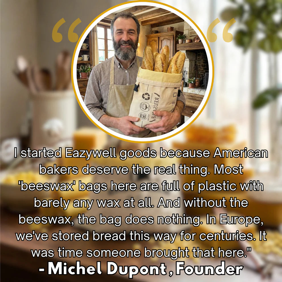 Premium 100% Cotton-Beeswax Bread Bags